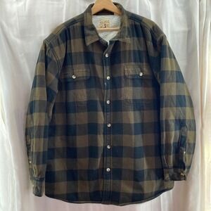 Red Head Brand Co. Sherpa Lined Plaid Flannel Shirt‎ Jacket Men's XL Workwear